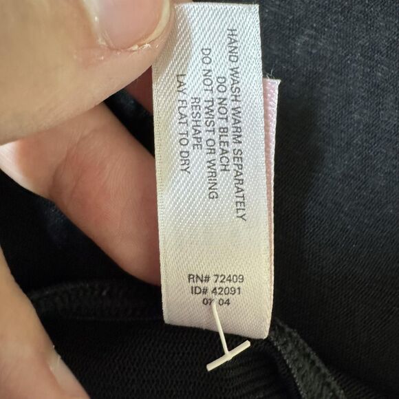 Vintage Victorias Secret Shirt Womens Medium Black Lace Cami Top Sexy Y2K - Picture 11 of 13